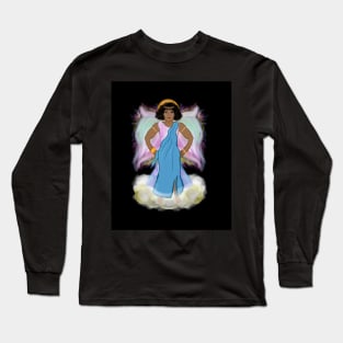 Black Angel Lady Long Sleeve T-Shirt